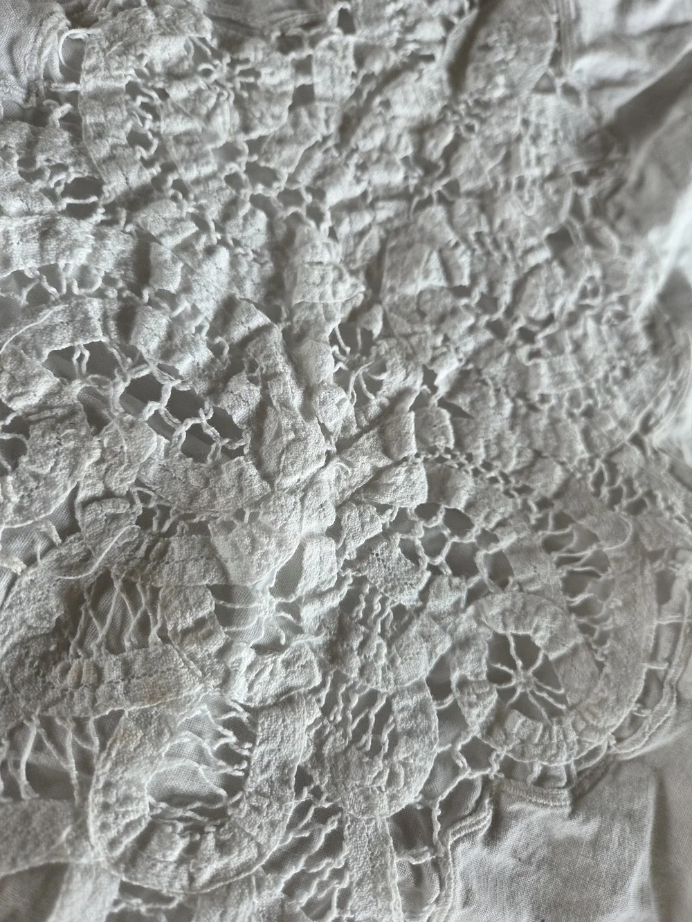 jcpenney White Lace Medallion Decorative Pillow Sham